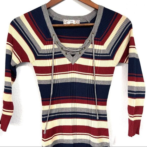 Pink Rose Sweater Dress Size Petite M - Picture 4 of 5